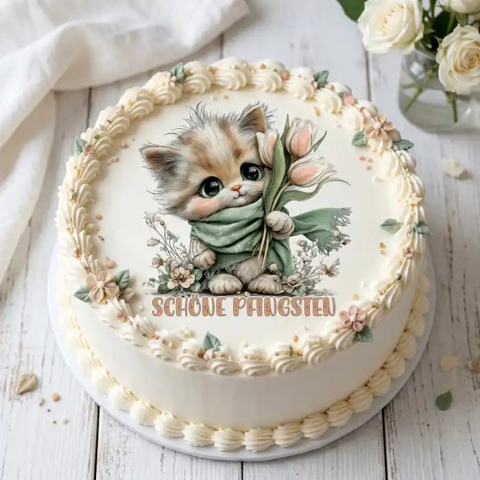 Pfingst-Tortenaufleger8 - personalisierbar - Fondant- Torten- & Cupcakeaufleger Sugar Sweet Kitchen