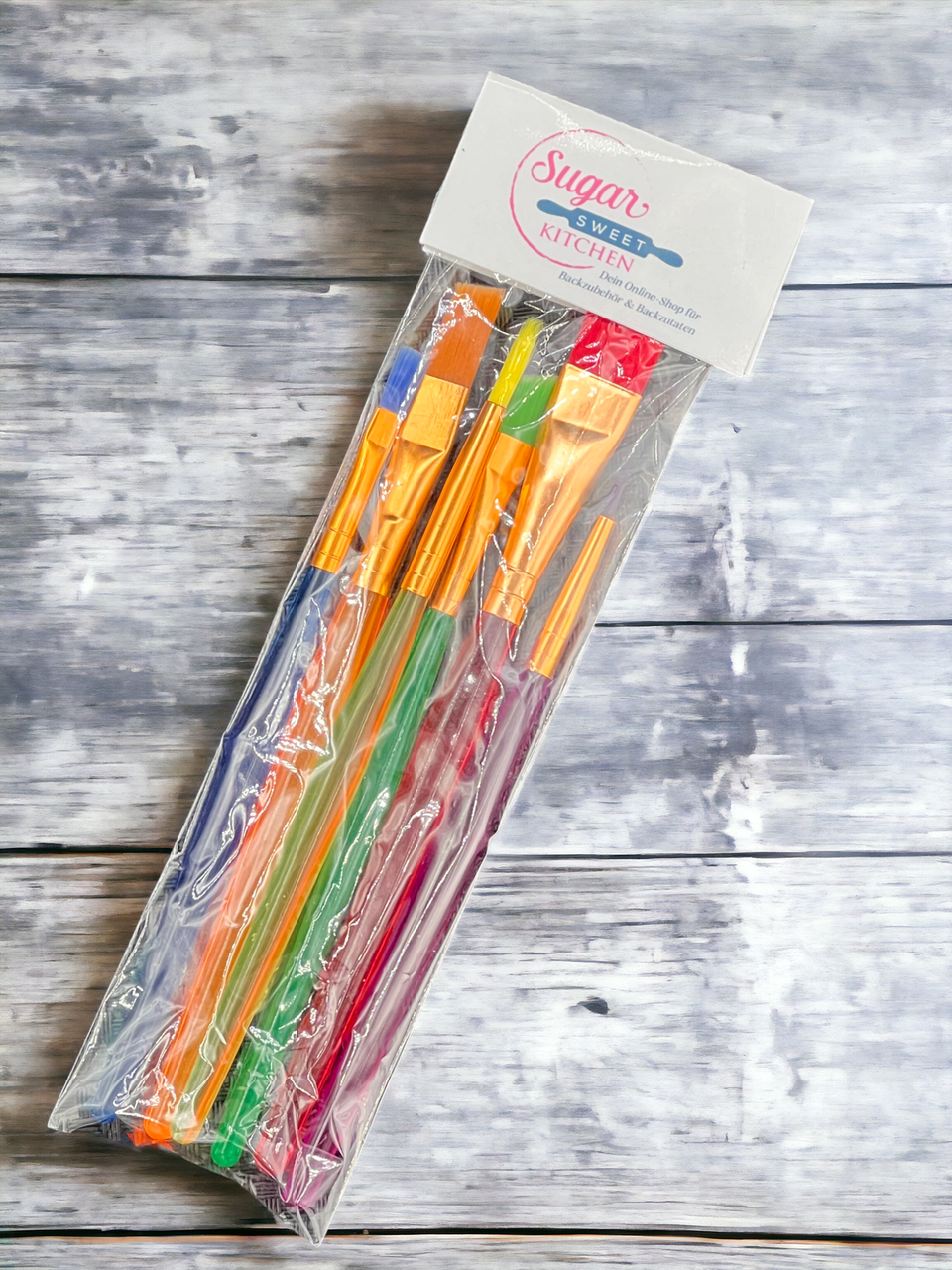 Pinsel-Set farbig / 6tlg. - Tortendekoration Sugar Sweet Kitchen