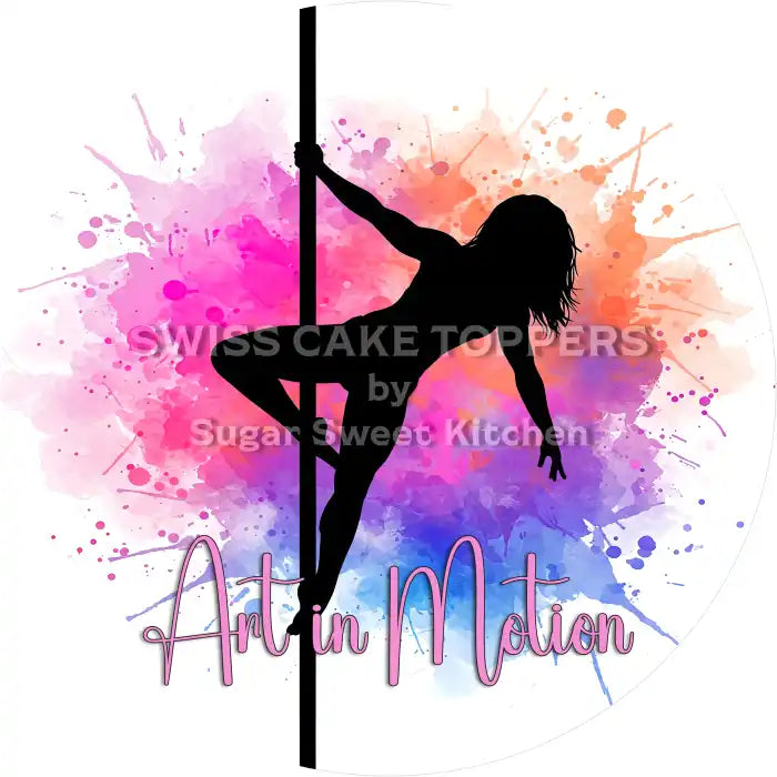 Pole-Dance-Tortenaufleger14 - personalisierbar - Fondant- Torten- & Cupcakeaufleger Sugar Sweet Kitchen