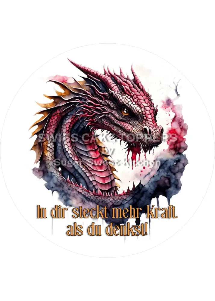 Power-Tortenaufleger für süsse Botschaften6 - personalisierbar - Fondant- Torten- & Cupcakeaufleger Sugar Sweet Kitchen