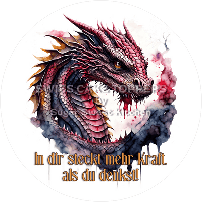 Power-Tortenaufleger für süsse Botschaften6  - personalisierbar