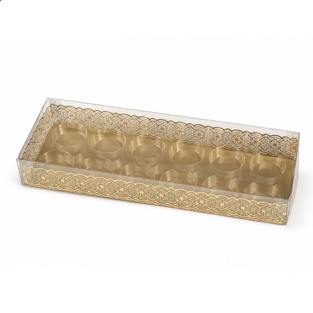 Pralinenbox für 12 Pralinen transparent / 1Stk. - Verpackungen Sugar Sweet Kitchen