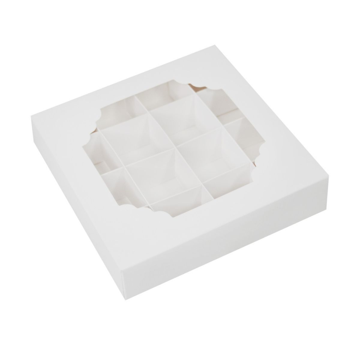 Pralinenbox für 16 Pralinen weiss / 1Stk. - Verpackungen Sugar Sweet Kitchen