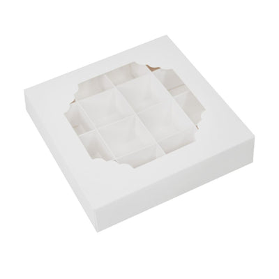 Pralinenbox für 16 Pralinen weiss / 1Stk.