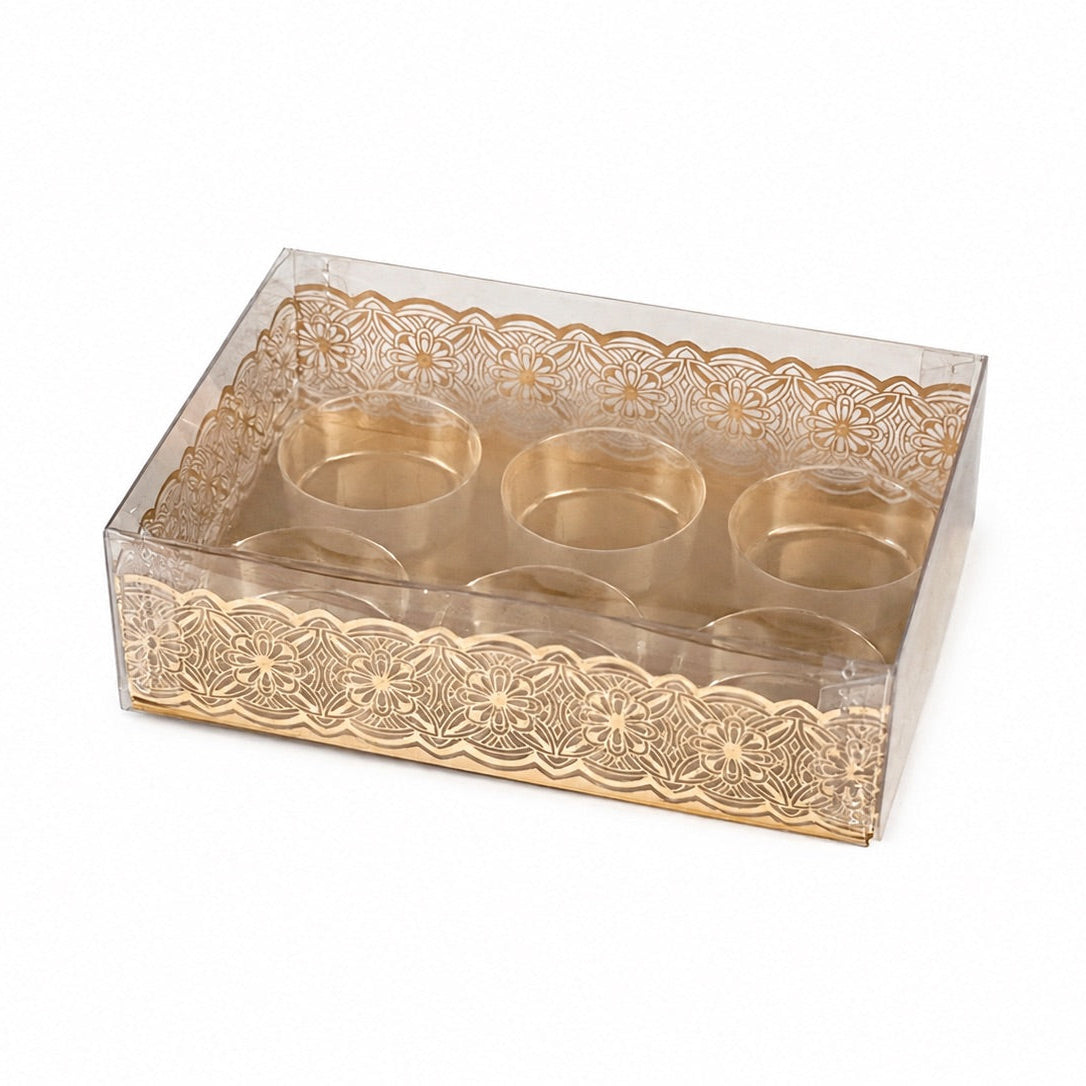Pralinenbox für 6 Pralinen transparent / 1Stk. - Verpackungen Sugar Sweet Kitchen