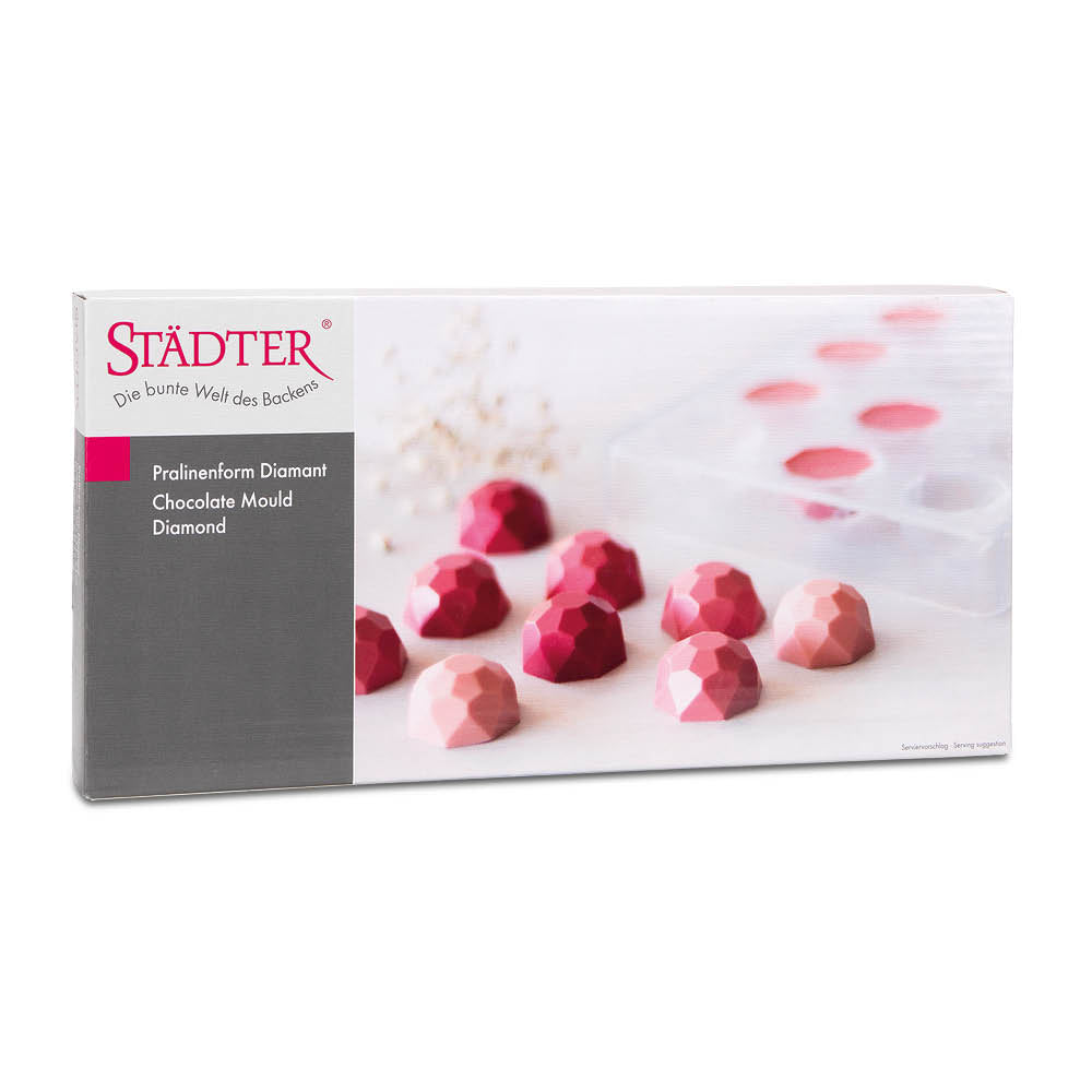 Pralinenform ’Diamant’ Städter - Schokoladenform Sugar Sweet Kitchen