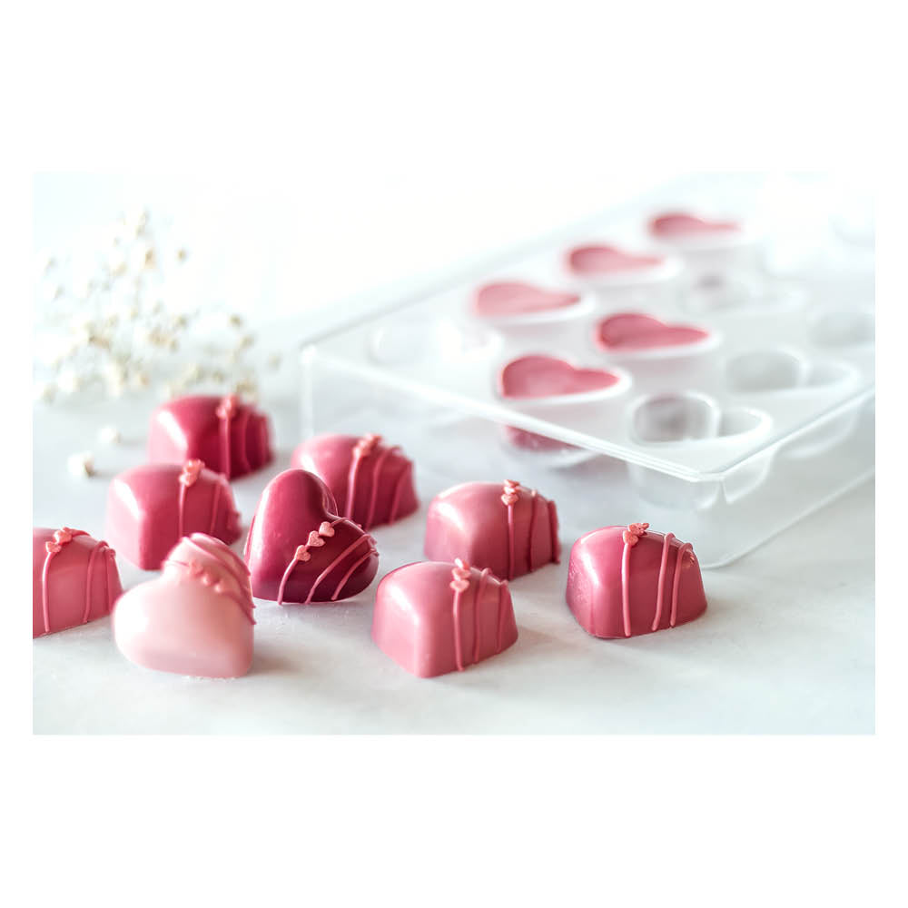 Pralinenform ’Herz’ Städter - Schokoladenform Sugar Sweet Kitchen