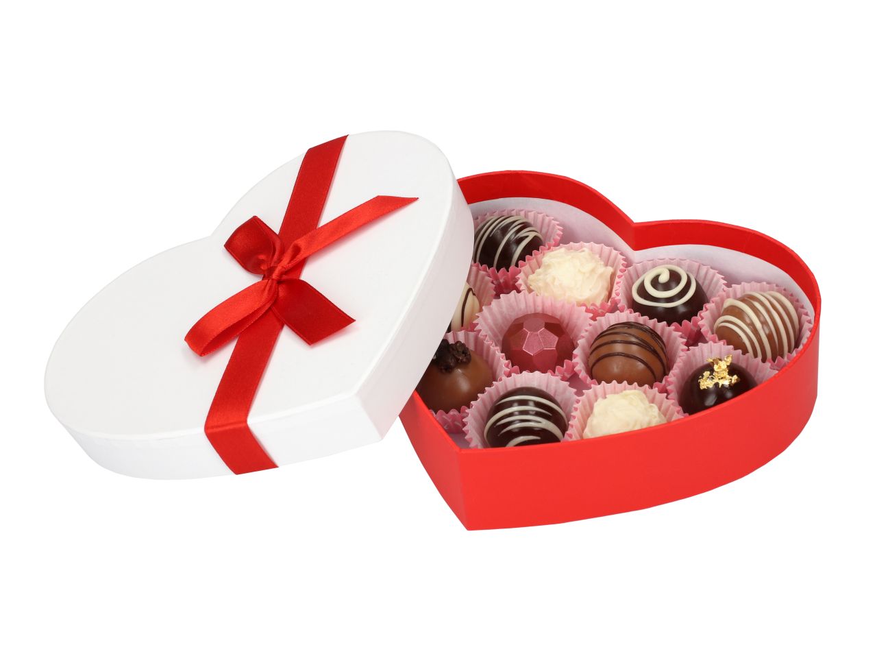 Pralinenschachtel in Herzform für 11 Pralinen - Verpackungen Sugar Sweet Kitchen