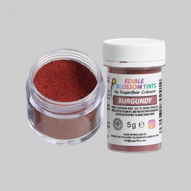 Puderfarben Lebensmittel Sugarflair / 45 Farben - Burgundy - Lebensmittelfarben Sugar Sweet Kitchen