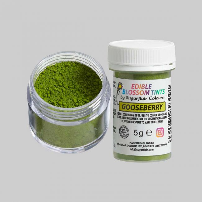 Puderfarben Lebensmittel Sugarflair / 45 Farben - Gooseberry - Lebensmittelfarben Sugar Sweet Kitchen