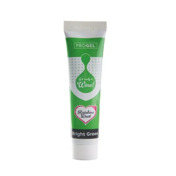 Rainbow Dust Progel Gelfarben je 25g - Bright Green - Lebensmittelfarben Sugar Sweet Kitchen