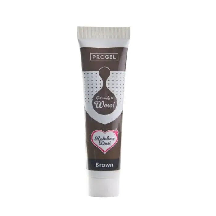 Rainbow Dust Progel Gelfarben je 25g - Brown - Lebensmittelfarben Sugar Sweet Kitchen