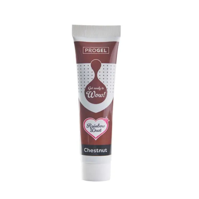 Rainbow Dust Progel Gelfarben je 25g - Chestnut - Lebensmittelfarben Sugar Sweet Kitchen