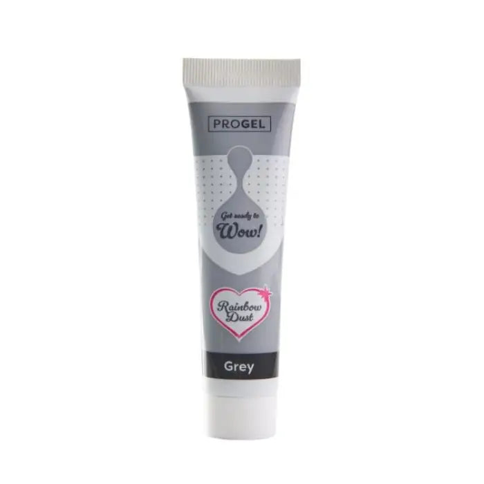 Rainbow Dust Progel Gelfarben je 25g - Grey - Lebensmittelfarben Sugar Sweet Kitchen