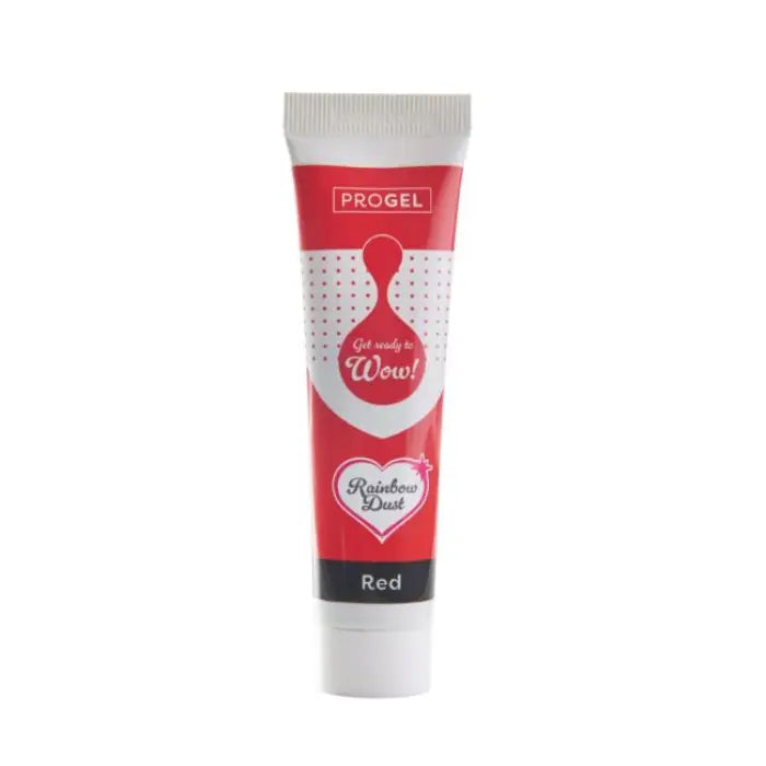 Rainbow Dust Progel Gelfarben je 25g - Red - Lebensmittelfarben Sugar Sweet Kitchen