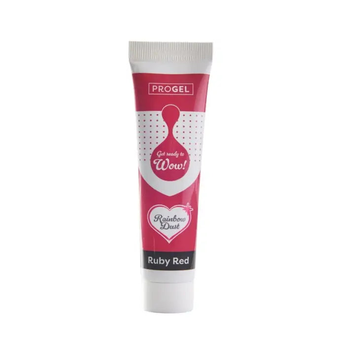 Rainbow Dust Progel Gelfarben je 25g - Ruby Red - Lebensmittelfarben Sugar Sweet Kitchen
