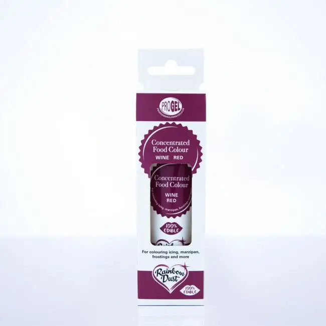 Rainbow Dust ProGel - Gelfarben / je 25g - Wine Red - Lebensmittelfarben Sugar Sweet Kitchen