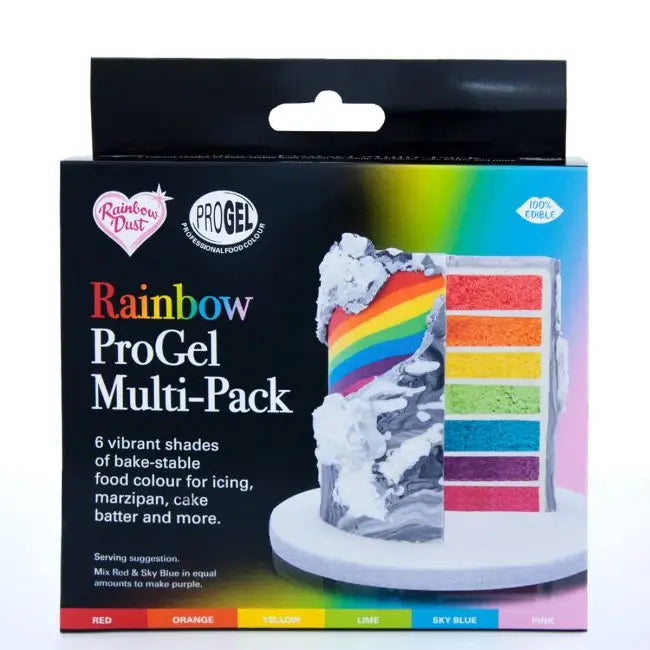 Rainbow Dust ProGel Rainbow-Set - Lebensmittelfarben Sugar Sweet Kitchen
