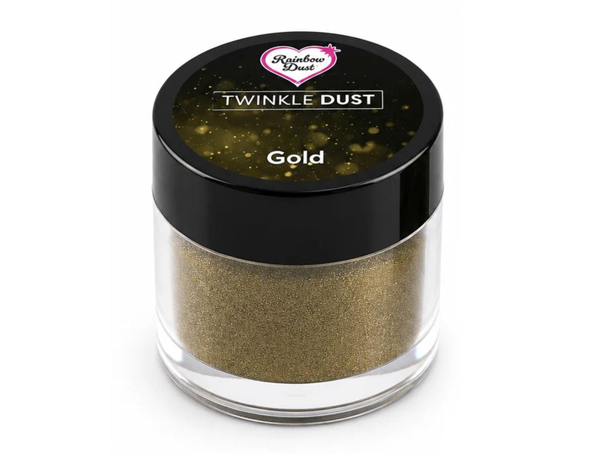 Rainbow Dust Twinkle Gold 5g - Lebensmittelfarben Sugar Sweet Kitchen