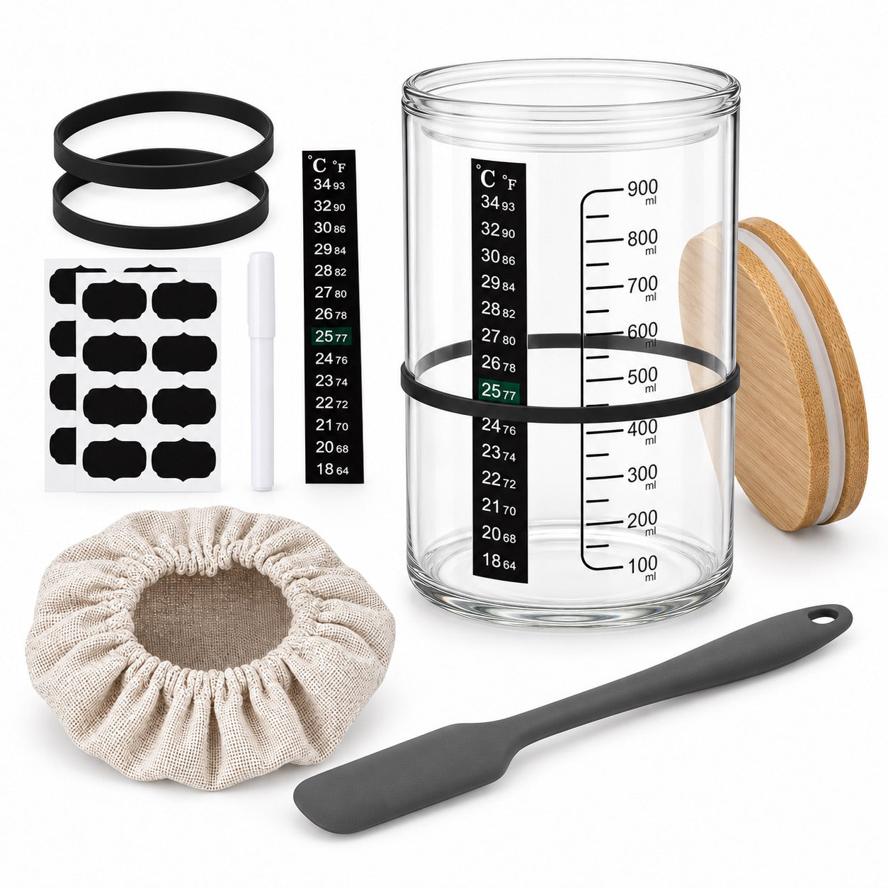 Sauerteig Starterset / 8tlg. - Brotbacken Sugar Sweet Kitchen