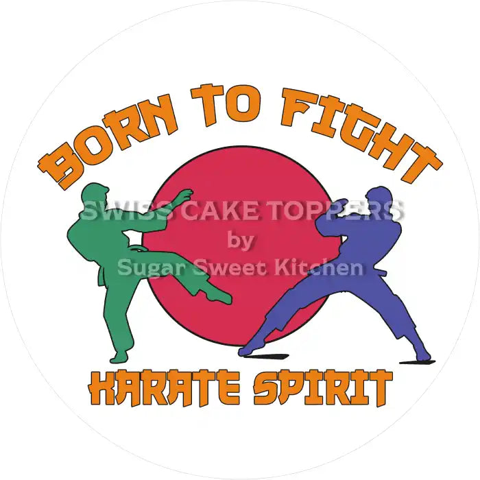 Schöner Karate-Tortenaufleger8 - personalisierbar - Fondant- Torten- & Cupcakeaufleger Sugar Sweet Kitchen