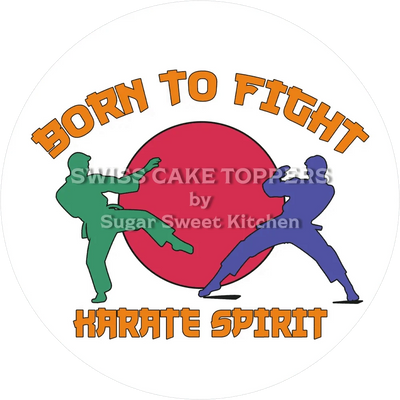 Schöner Karate-Tortenaufleger8 - personalisierbar