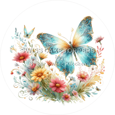 Schöner Schmetterling-Tortenaufleger2 - personalisierbar