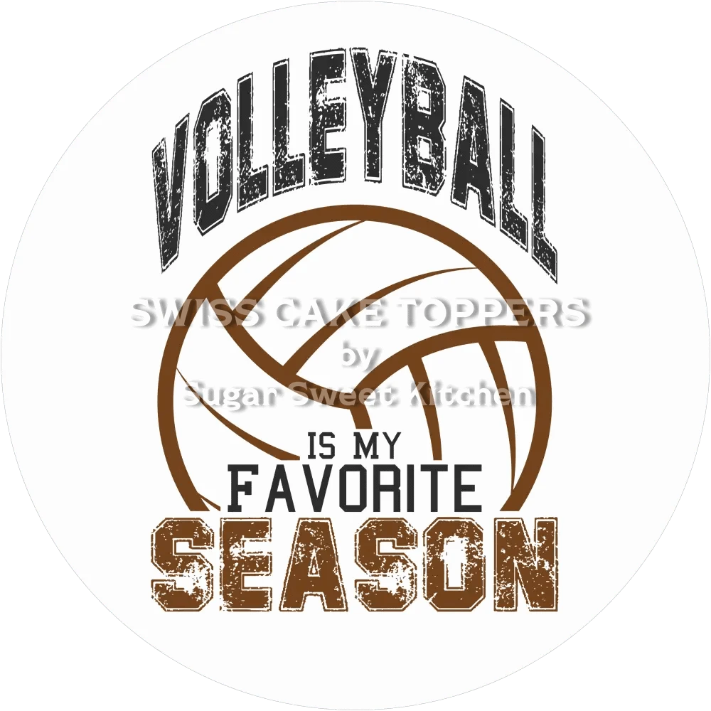 Schöner Volleyball-Tortenaufleger9 - personalisierbar - Fondant- Torten- & Cupcakeaufleger Sugar Sweet Kitchen