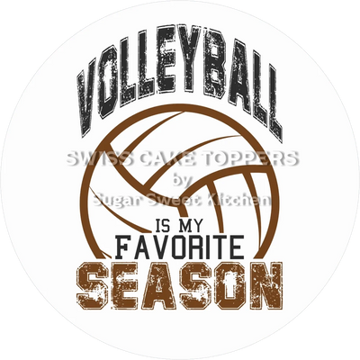 Schöner Volleyball-Tortenaufleger9 -  personalisierbar