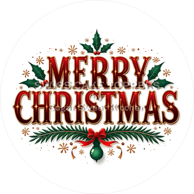 Schöner Weihnachts-Tortenaufleger4 - personalisierbar