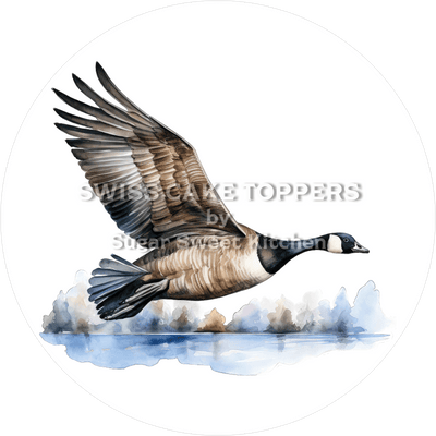 Schöner Wildgans-Tortenaufleger12 - personalisierbar