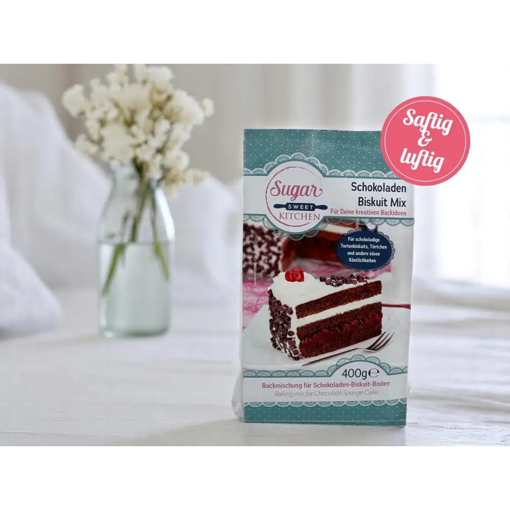Schokoladen Biskuit Mischung / extra luftig - Backmischung Sugar Sweet Kitchen