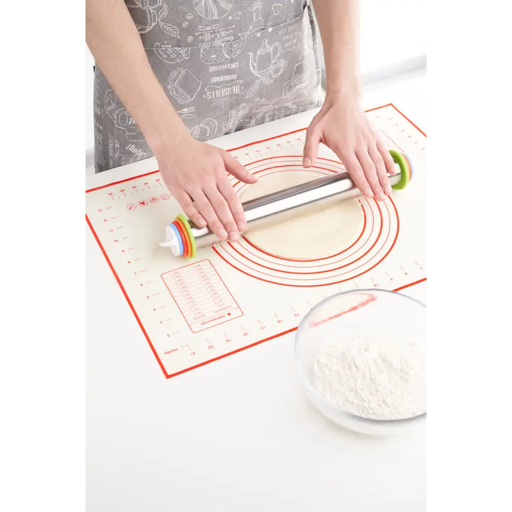 Silikon-Ausrollmatte 40x60cm / rot & schwarz - Rot - Ausrollmatten Sugar Sweet Kitchen