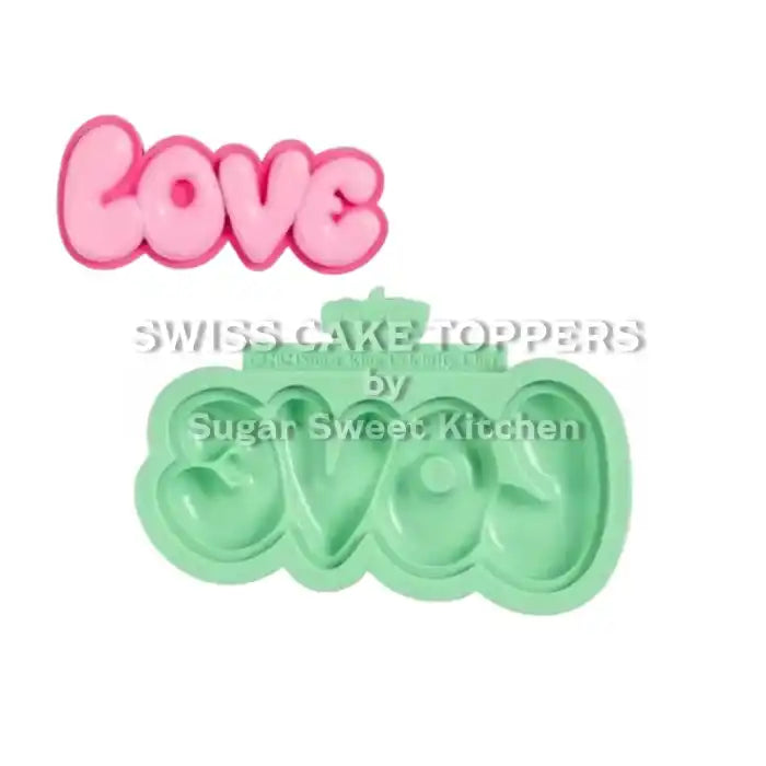 Silikonform ’Love’ - 1Stk. - Silikonformen Sugar Sweet Kitchen