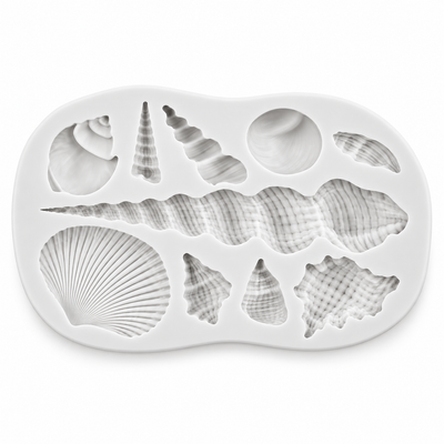 Silikonform Muscheln / 9,2cm