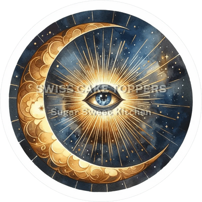 Spiritueller Mond-Tortenaufleger6 - personalisierbar