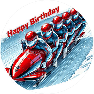 Sport-Tortenaufleger Bob1 - personalisierbar