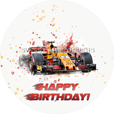 Sport-Tortenaufleger CarRacing2 - personalisierbar