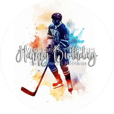 Sport-Tortenaufleger Eishockey2 - personalisierbar