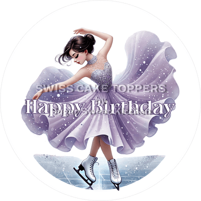 Sport-Tortenaufleger Eiskunstlauf2 - personalisierbar