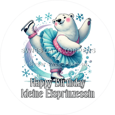 Sport-Tortenaufleger Eiskunstlauf8 - personalisierbar