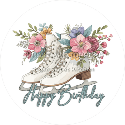 Sport-Tortenaufleger Eiskunstlauf9 - personalisierbar