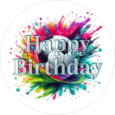 Sport-Tortenaufleger Fussball1 - personalisierbar