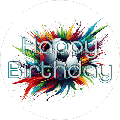 Sport-Tortenaufleger Fussball2 - personalisierbar