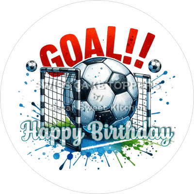 Sport-Tortenaufleger Fussball3 - personalisierbar