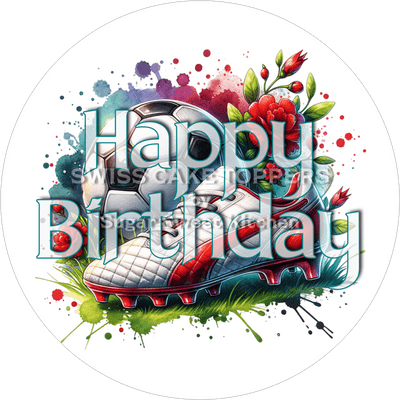 Sport-Tortenaufleger Fussball5 - personalisierbar