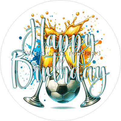 Sport-Tortenaufleger Fussball7 - personalisierbar