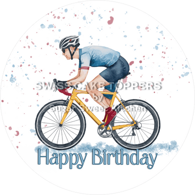 Sport-Tortenaufleger Radrennen1 - personalisierbar
