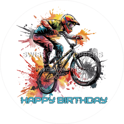 Sport-Tortenaufleger Radrennen4 - personalisierbar