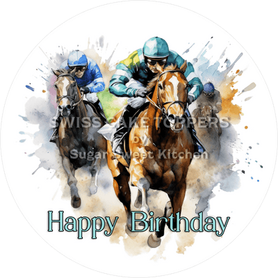 Sport-Tortenaufleger Reiten1 - personalisierbar